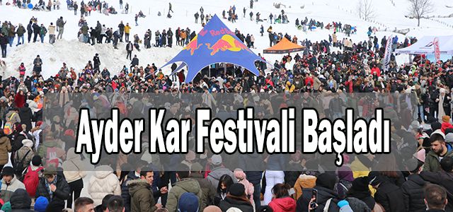Ayder Kar Festivali Başladı