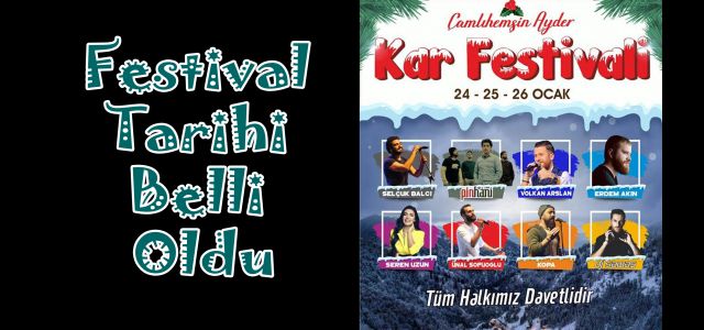 Ayder Kardan Adam Festivali'nin tarihi belli oldu.