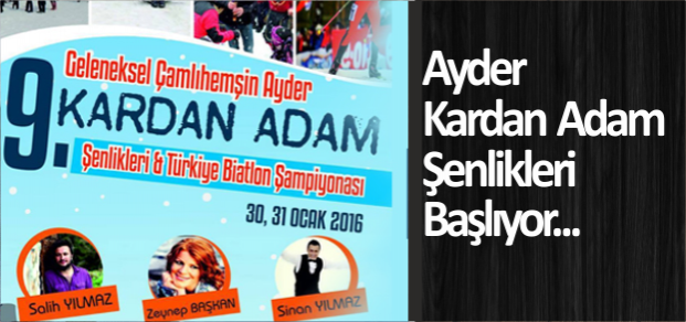 Ayder Kardan Adam Şenlikleri Başlıyor