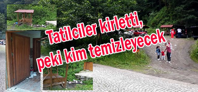 Bayram tatiline gelenler arkasında çöp yığınları bıraktı
