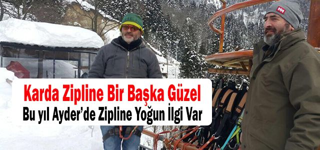 Bu yıl Ayder’de Zipline Yoğun İlgi Var