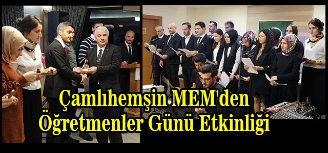 Çamlıhemşin MEM'den Öğretmenler Günü Etkinliği