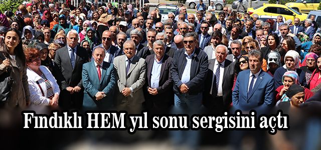 Fındıklı Halk Eğitim Merkezi Müdürlüğünce yıl sonu sergisi düzenlendi.