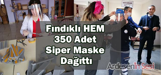 Fındıklı HEM 350 Adet Siper Maske Dağıttı