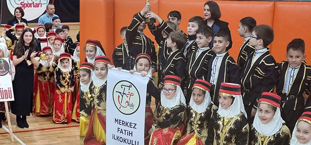 Halk oyunları ekipleri il birinciliği için yarıştı.