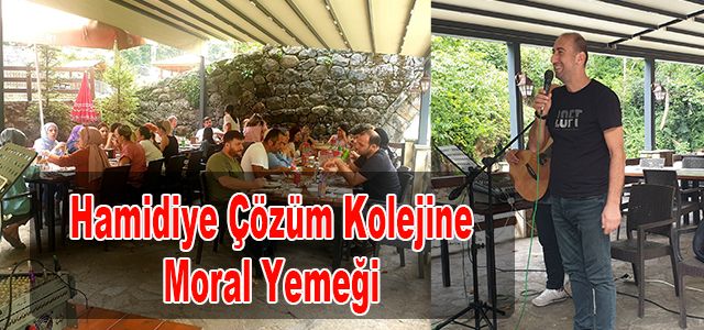 Hamidiye Çözüm Kolejine Moral yemeği